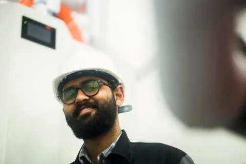 Heating engineer checking system Stock Photos