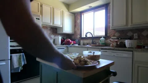 Heating food in Microwave Stock Footage 10931024