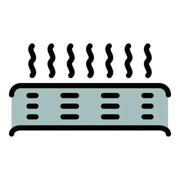 Heating icon vector flat Illustrazione stock