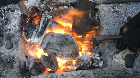 Heating the metal product Stock Footage 64738867