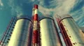 Heating plant with chimney ,Cloudscape   HD 동영상