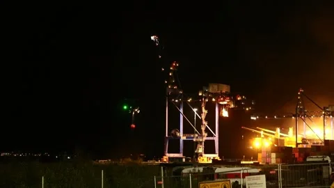 Heating plant fire Stock Footage 196936455