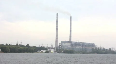 Heating plant Stock Footage 8741343