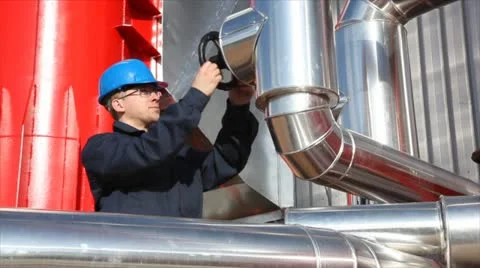 Heating plant Stock Footage 24652029