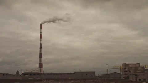 Heating plant pipe timelapse Vídeo Stock 43010844