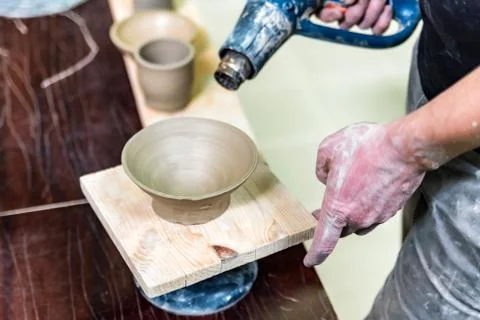 Heating pottery close Stock Photos