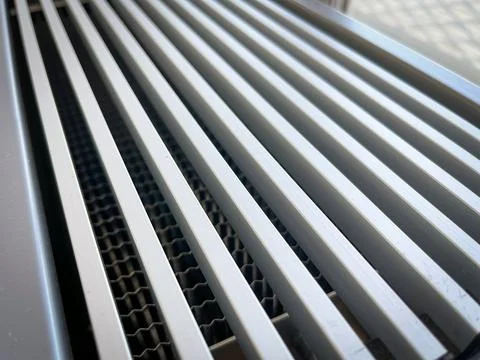 Heating radiator close-up, concept of heating a residential building Fotos de archivo