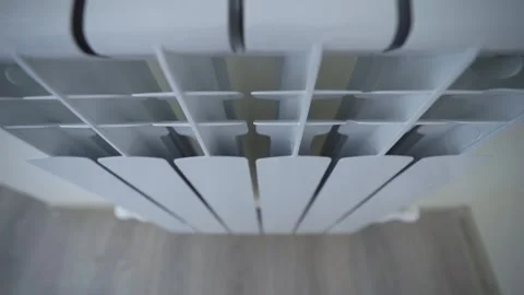 Heating radiator, focus in out Stock Footage 254006701
