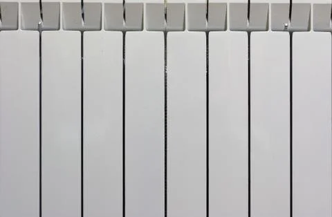 Heating radiator isolated on white background Foto stock