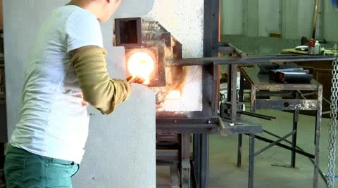 Heating, rolling and shaping Stock Footage 12303778