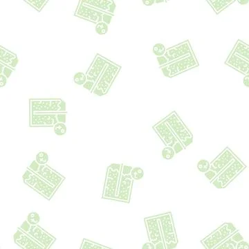 Heating semiconductor manufacturing glyph seamless pattern Stock Illustration