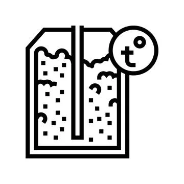 Heating semiconductor manufacturing line icon vector illustration Stock Illustration