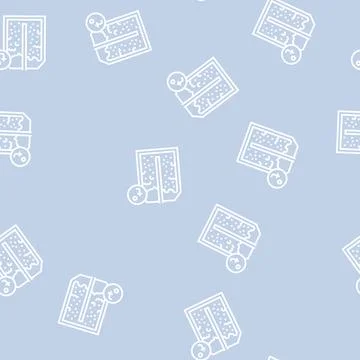 Heating semiconductor manufacturing line seamless pattern イラスト素材