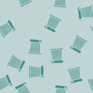 Heating solar panel glyph vector seamless pattern イラスト素材