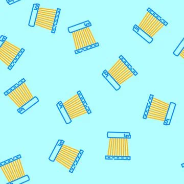 Heating solar panel vector seamless pattern Stock Illustration