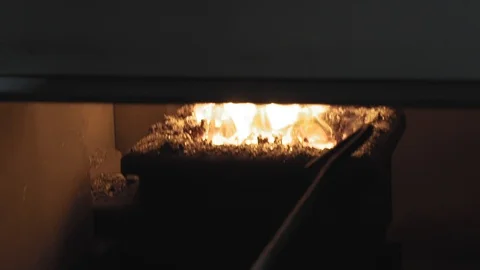 Heating stove Stock Footage 100795038