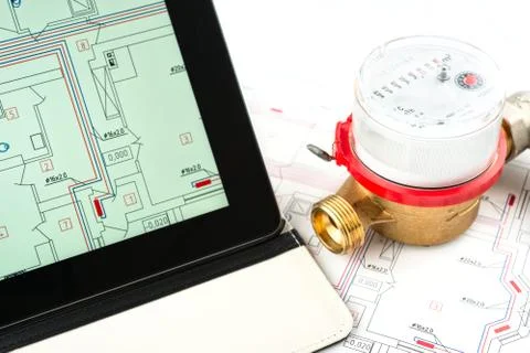 Heating system development Stock Photos