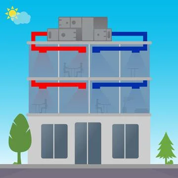 Heating system Stock Illustration