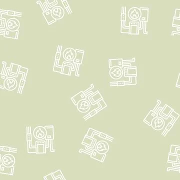 Heating system line seamless pattern Stockillustratie