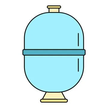 Heating system water expansion tank icon illustration Stock Illustration