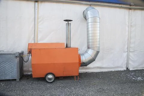 Heating technology for regulation of temperature Stock Photos