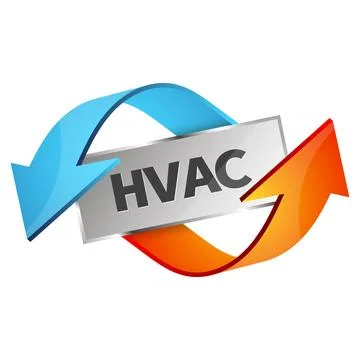 Heating ventilation and air conditioning symbol 库存插图