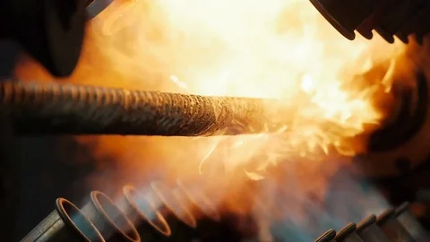 Heating wire rope Stock Footage 89659990