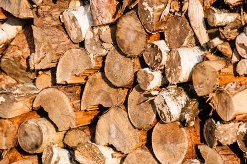 Heating woods Stock Photos