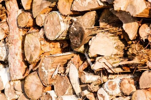 Heating woods Stock Photos