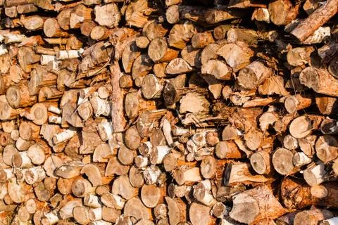 Heating woods Foto stock