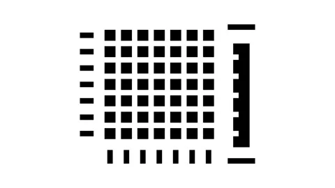 Heatmap big data glyph icon animation Stock Footage 326145740