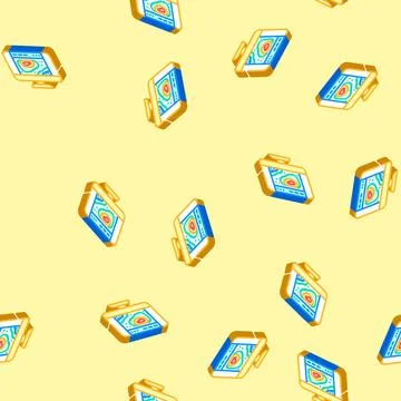 Heatmap big data isometric icon seamless pattern Illustrazione stock