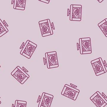 Heatmap big data line vector seamless pattern Stock Illustration