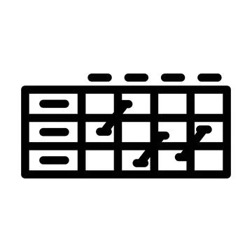 Heatmap risk line icon vector illustration Ilustração Stock