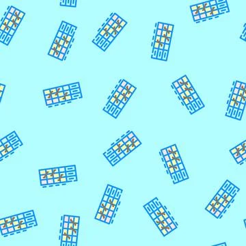 Heatmap risk vector seamless pattern Illustration