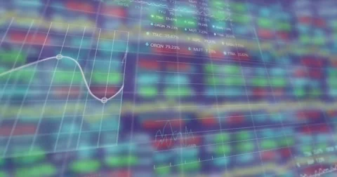 Heatmap shifting on refocus grids showing line tracing % callouts rings lighting Stock Footage 326993931