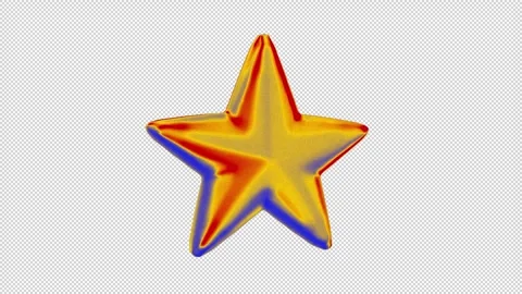 Heatmap Star One Icon Loop Animation Stock Footage 327730202