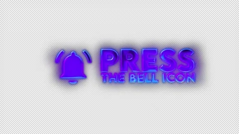 Heatmap Thermal Effect Press The Bell Icon Title Animation Transparent Stock Footage 321858944