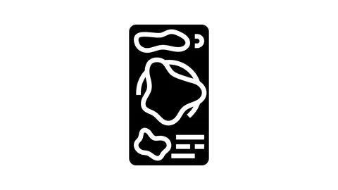 Heatmap ux ui design glyph icon animation Stock Footage 326150256