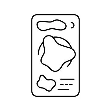 Heatmap ux ui design line icon vector illustration Stock Illustration