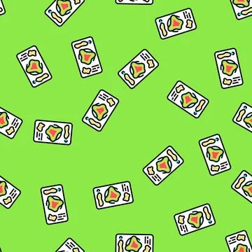 Heatmap ux ui design vector seamless pattern Stock Illustration