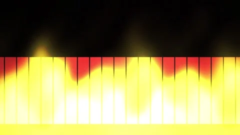 Heatmap visualization of data on a grid. Video stock 335531430