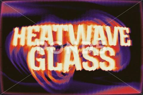 Heatwave Glass Text Effect PSD Template