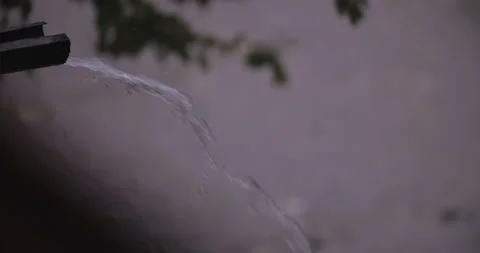 Heave rain with shower with hail Vídeo Stock 135300788