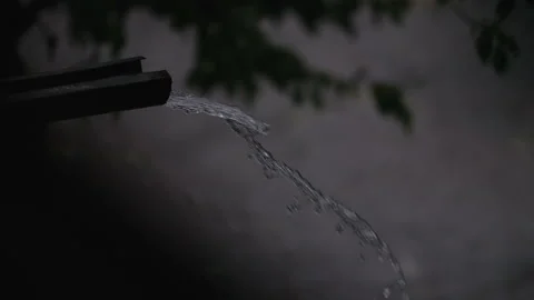 Heave rain with shower with hail 库存影片 135786245
