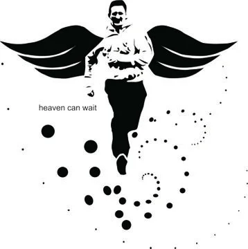 Heaven can wait in vector Stock Illustration