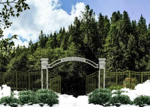 Heaven gate Stock Illustration