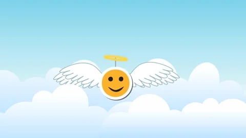 Heaven happy face Stock Footage 139804487