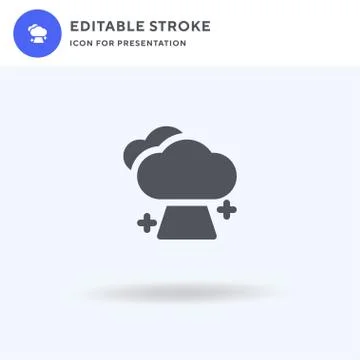 Heaven icon vector, filled flat sign, solid pictogram isolated on white, logo Ilustración de archivo