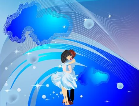 As in heaven Stock Illustration